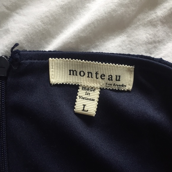 Dark Blue Strapless Romper - Picture 2 of 4